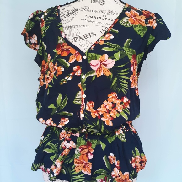 Ambiance Tops - SOLD NWT FLORAL TOP by AMBIANCE